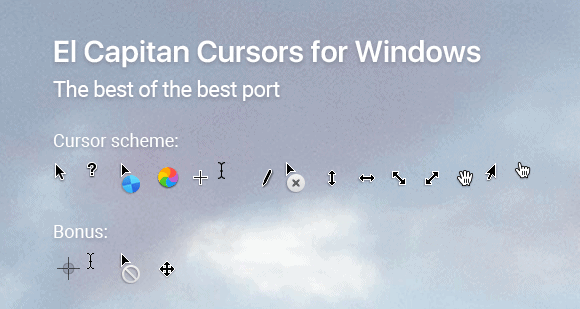 mac cursors for windows